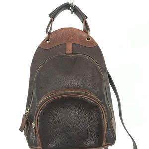 Vintage Brown Leather Backpack